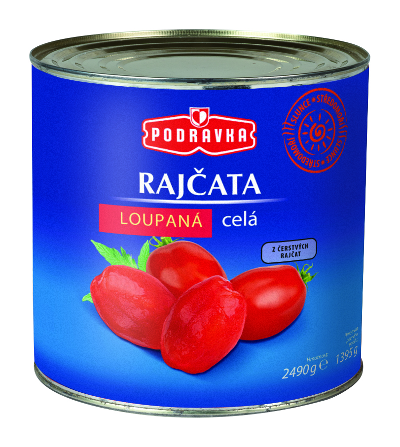 Podravka Rajčata loupaná celá 2490 g