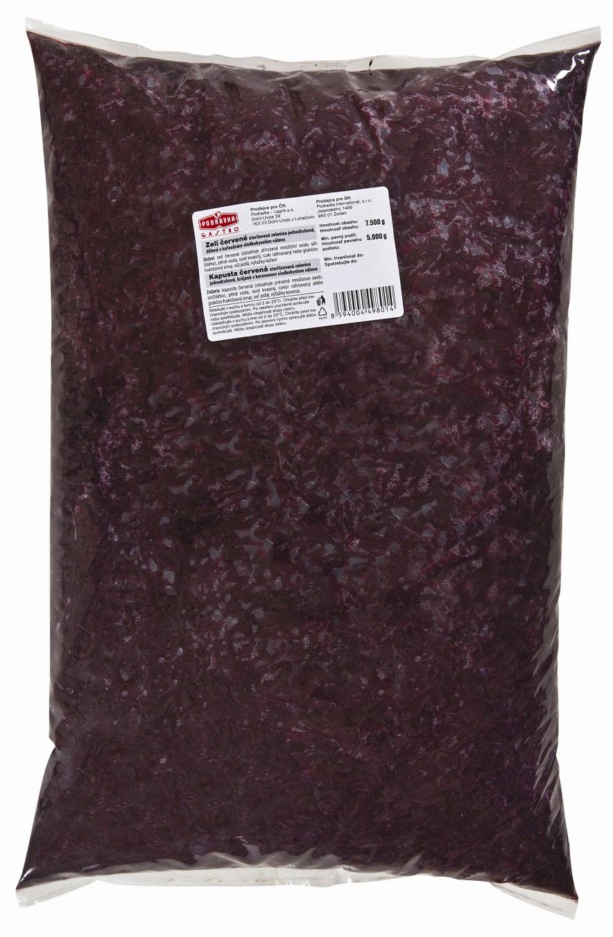 Podravka Zelí červené 7,5 kg